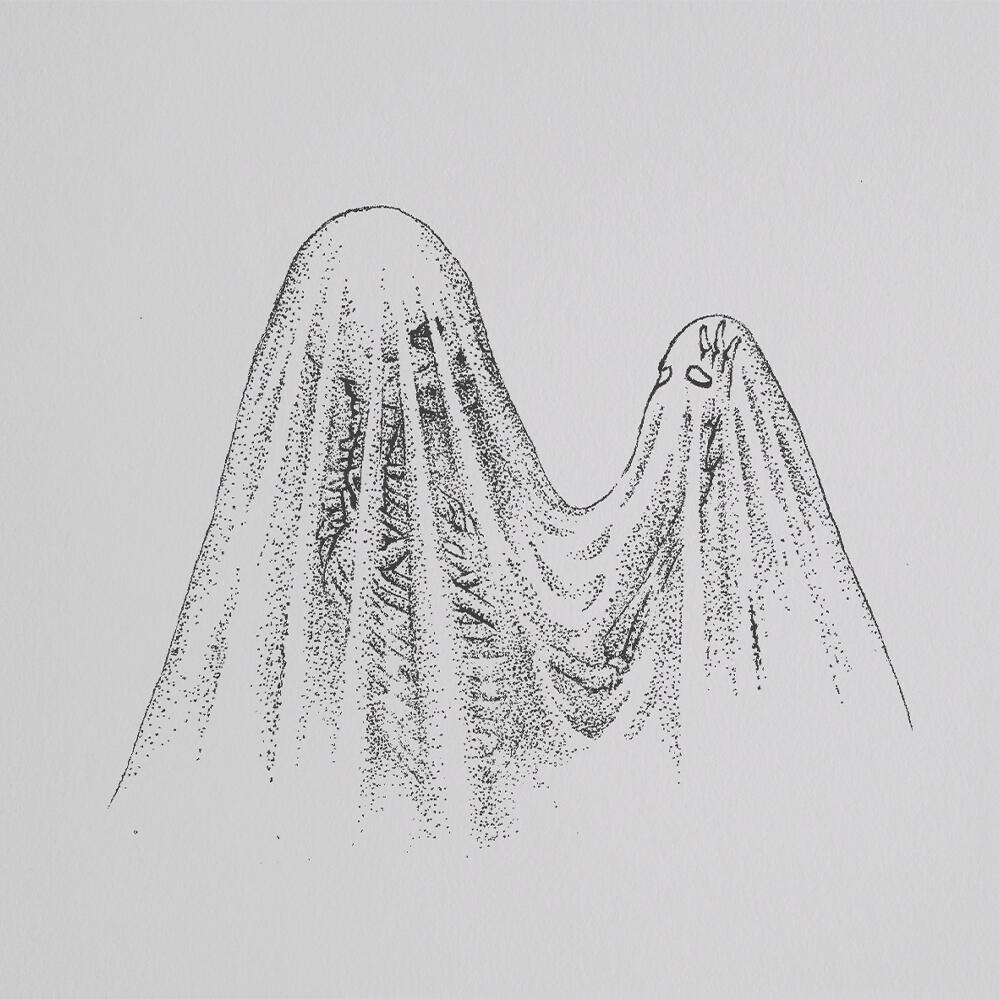 Made a Friend. Pen and ink.